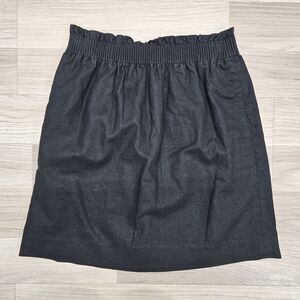 J. Crew Womens Black Pull-on Pocket Mini Skirt Size 2